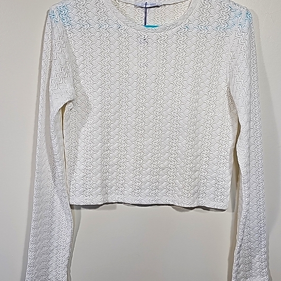 Zara Trafaluc Long Sleeved Cropped Top - Picture 2 of 7